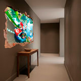 Stickers for Kids: Wall Hole Mario Kart 17