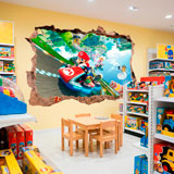 Stickers for Kids: Wall Hole Mario Kart 18