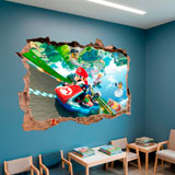 Stickers for Kids: Wall Hole Mario Kart 19