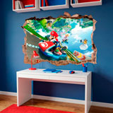 Stickers for Kids: Wall Hole Mario Kart 20