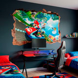 Stickers for Kids: Wall Hole Mario Kart 4