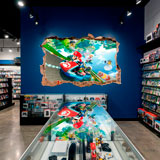 Stickers for Kids: Wall Hole Mario Kart 25