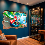 Stickers for Kids: Wall Hole Mario Kart 11