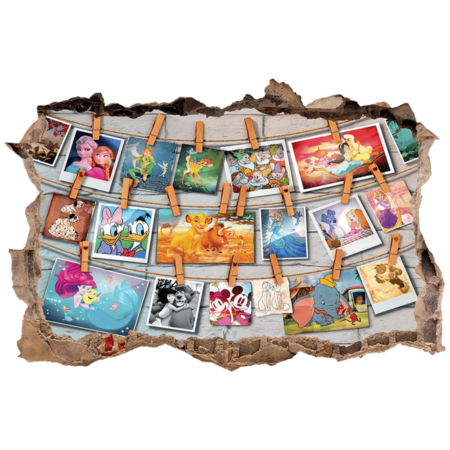 Stickers for Kids: Wall Hole Disney Movie Memories