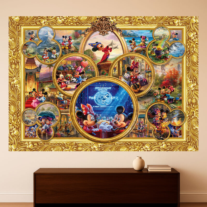 Stickers for Kids: Ornamental Frame Mickey and Minnie Disney Memories