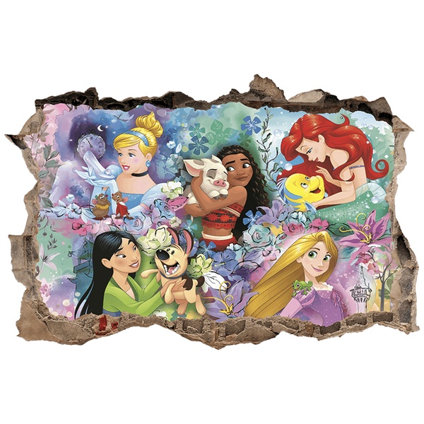 Stickers for Kids: Wall Hole Disney Princesses