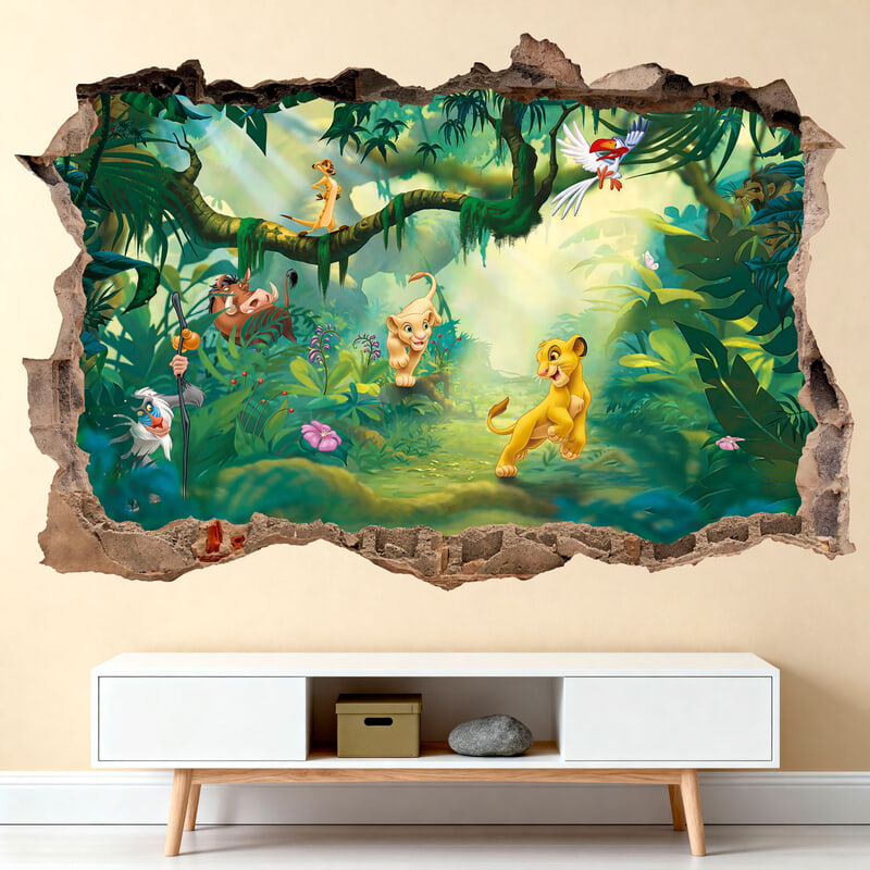 Stickers for Kids: Wall Hole The Lion King