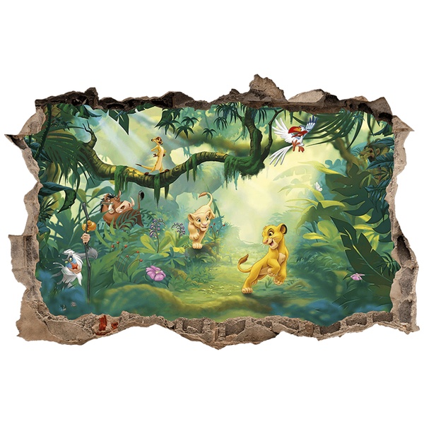 Stickers for Kids: Wall Hole The Lion King