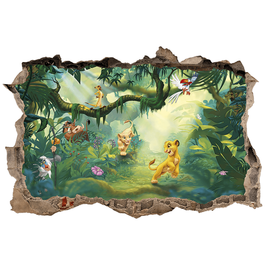 Stickers for Kids: Wall Hole The Lion King