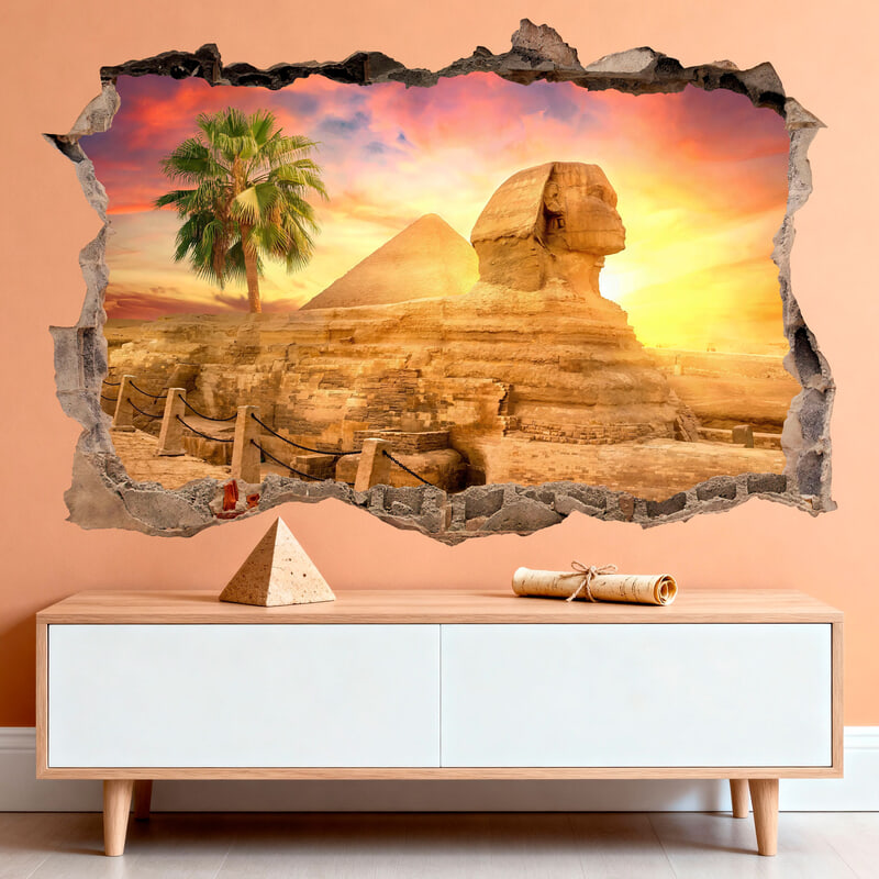 Wall Stickers: Wall Hole Sphinx of Egypt