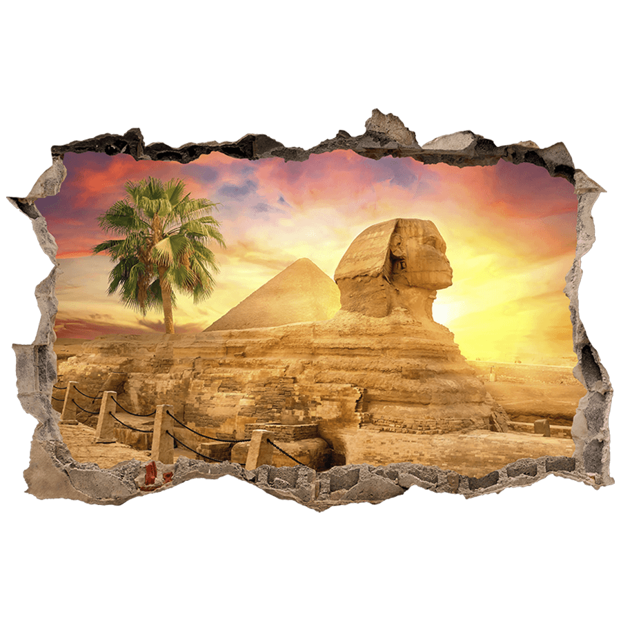 Wall Stickers: Wall Hole Sphinx of Egypt
