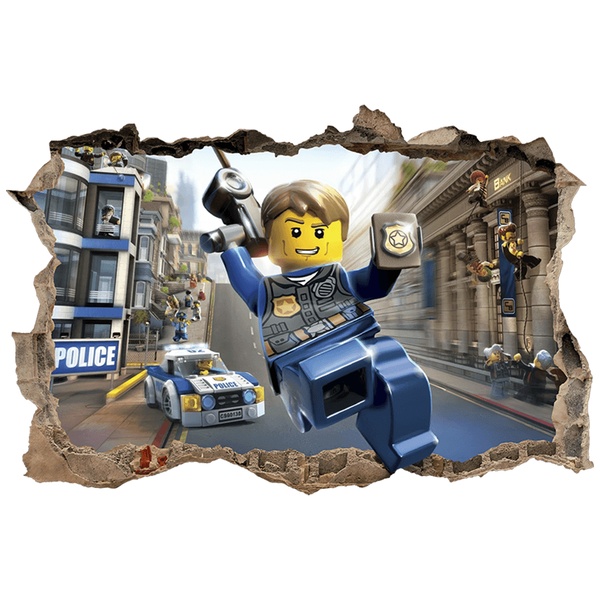 Stickers for Kids: Wall Hole LEGO City Police