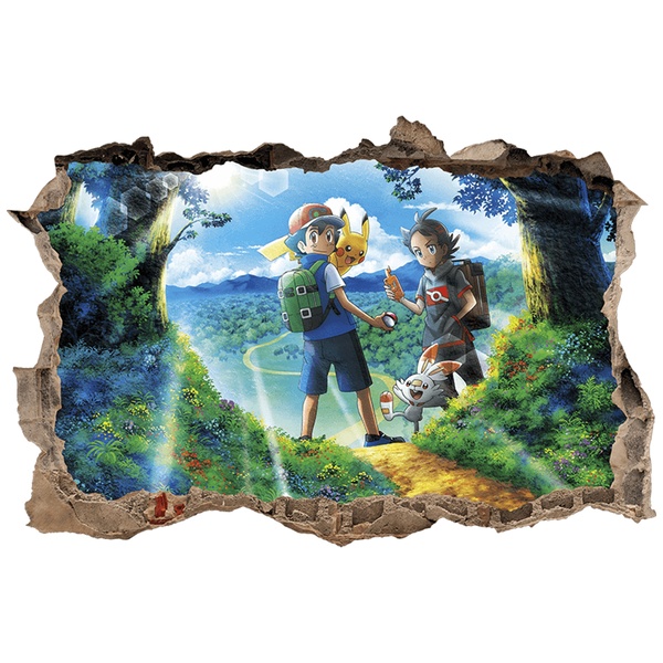 Stickers for Kids: Wall Hole Pokémon Trainers