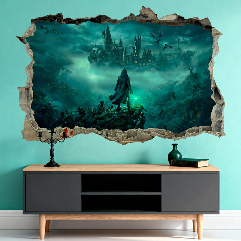Wall Stickers: Wall Hole School of Magic Harry Potter