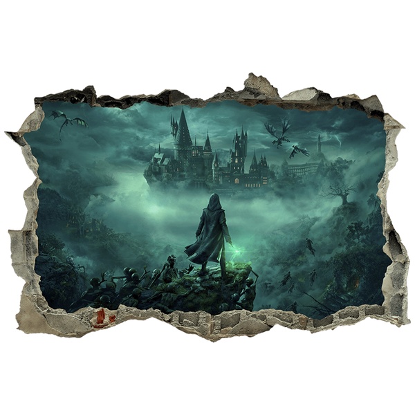 Wall Stickers: Wall Hole School of Magic Harry Potter