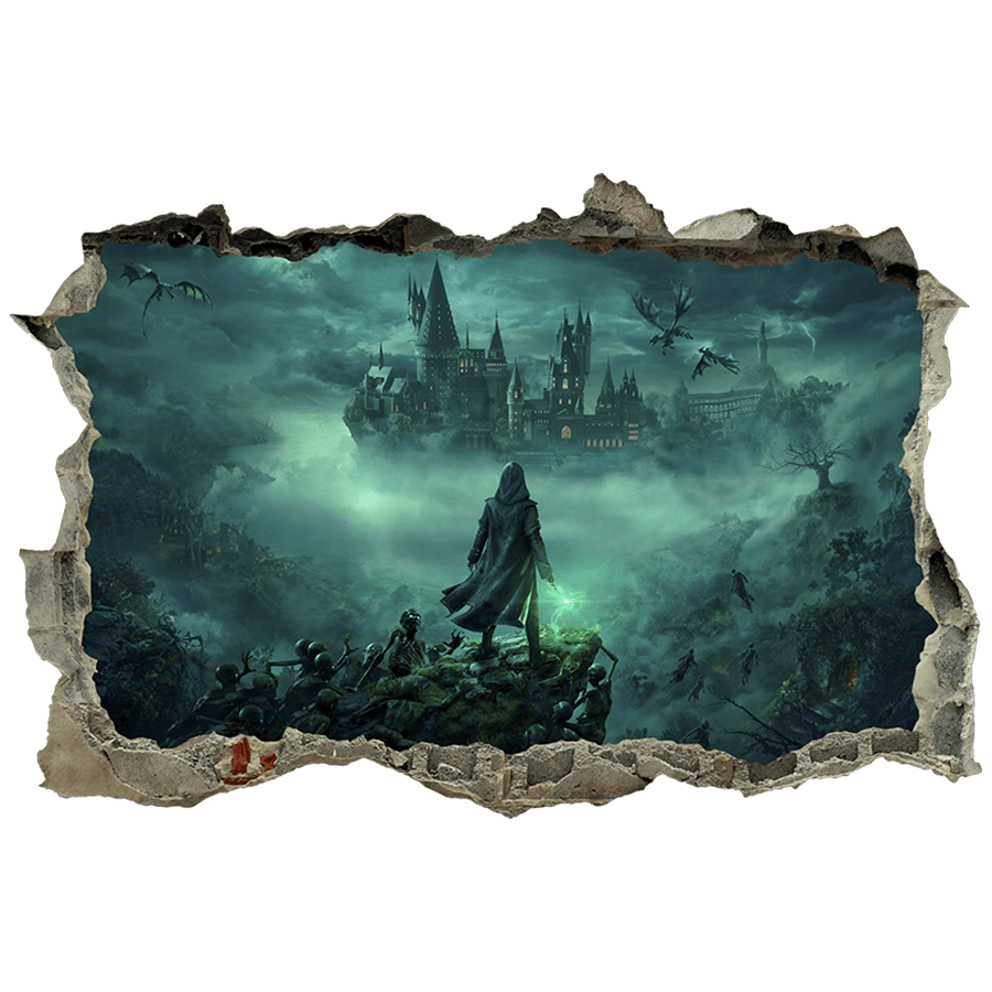 Wall Stickers: Wall Hole School of Magic Harry Potter