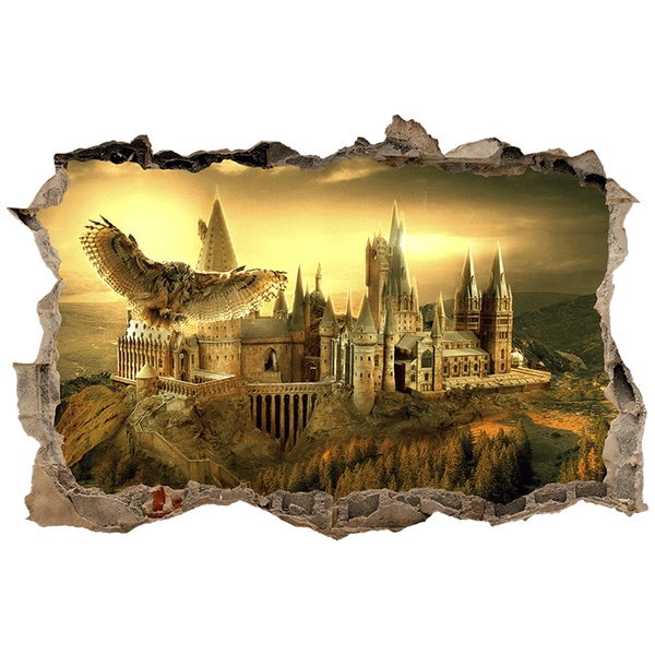 Wall Stickers: Wall Hole Hogwarts Harry Potter Magic Castle