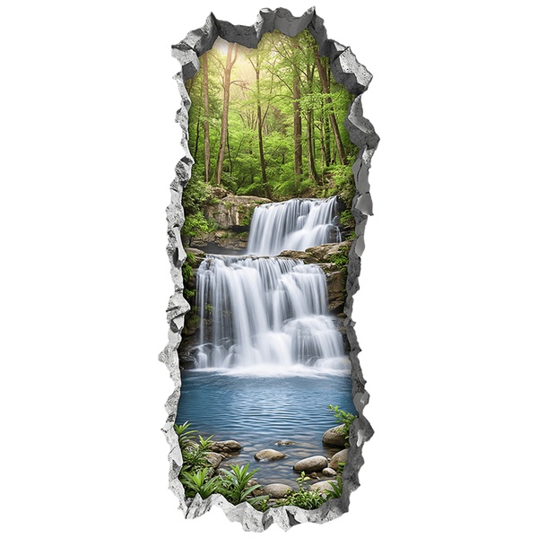 Wall Stickers: Wall Hole Secret Waterfall