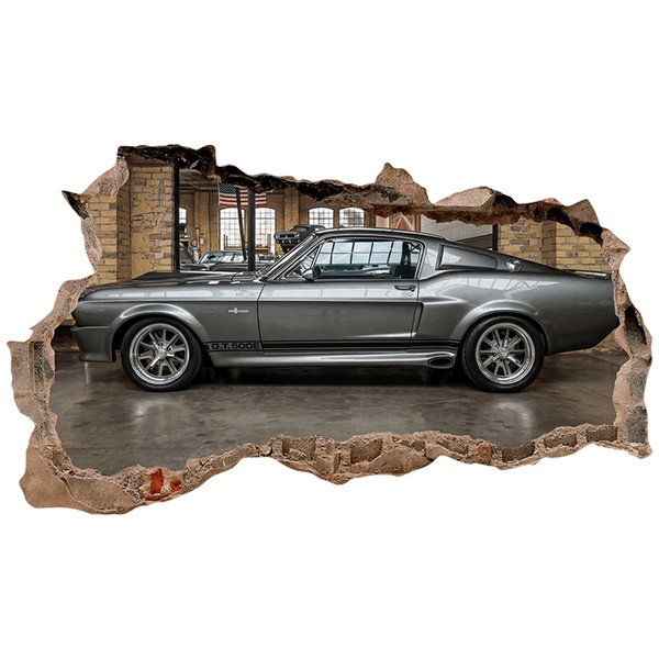 Wall Stickers: Wall Hole Ford Mustang Eleanor