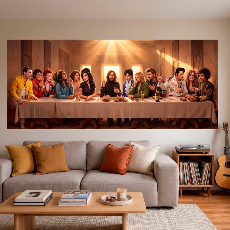 Wall Stickers: Last Supper of Rock Legends