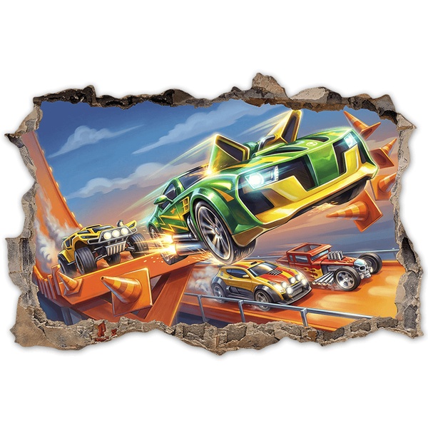 Stickers for Kids: Wall Break Extreme Track Racing