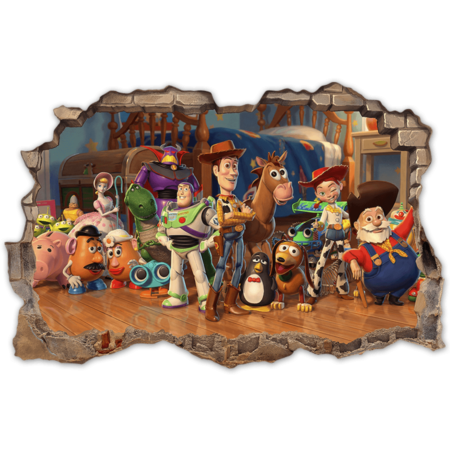 Stickers for Kids: Toy Story Toys Wall Break