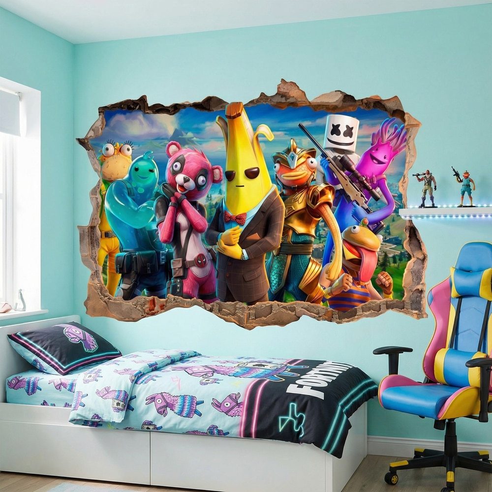 Wall Stickers: Fortnite Heroes Wall Break