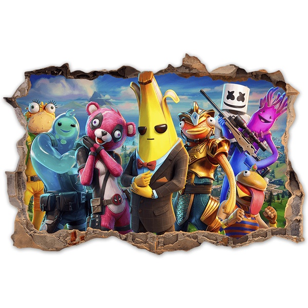 Wall Stickers: Fortnite Heroes Wall Break