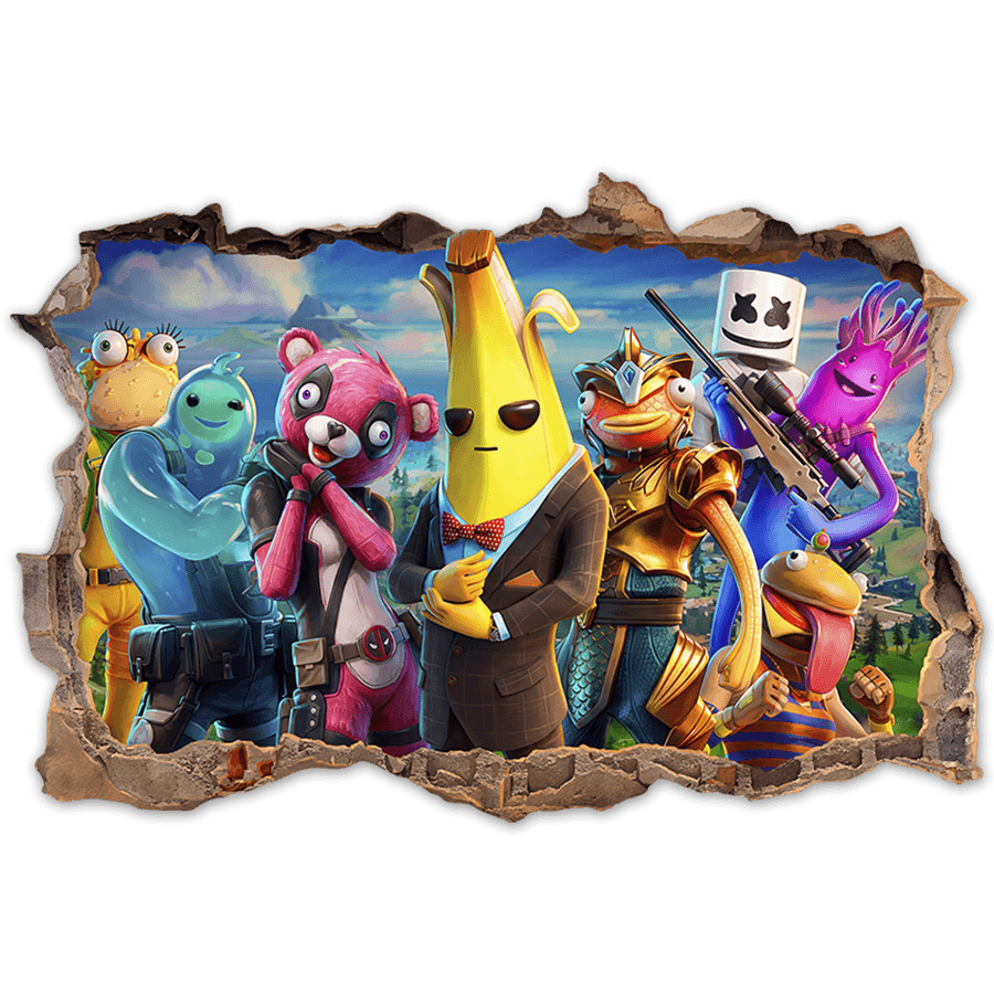 Wall Stickers: Fortnite Heroes Wall Break
