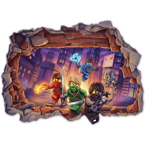 Stickers for Kids: Lego Ninjago Warriors Wall Break