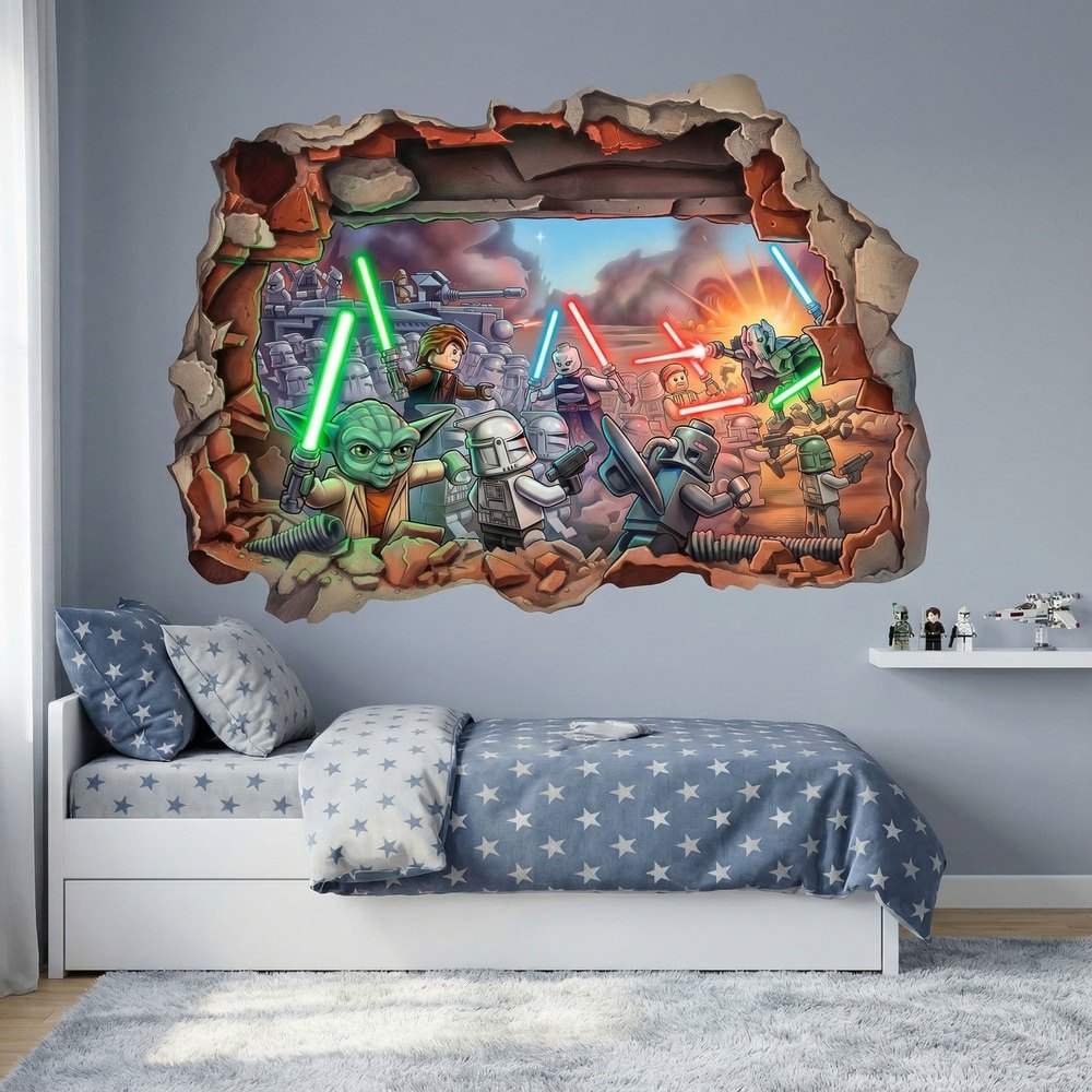 Stickers for Kids: Lego Star Wars Battle Wall Break