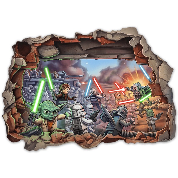Stickers for Kids: Lego Star Wars Battle Wall Break