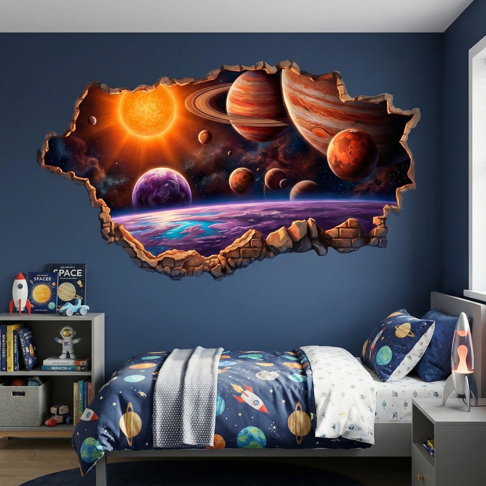 Stickers for Kids: Wall Break Fantastic Planetary System