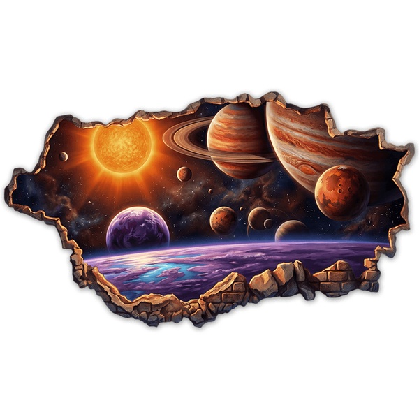 Stickers for Kids: Wall Break Fantastic Planetary System