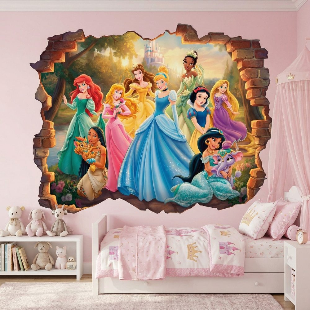 Stickers for Kids: Wall Break Fairytale Princesses
