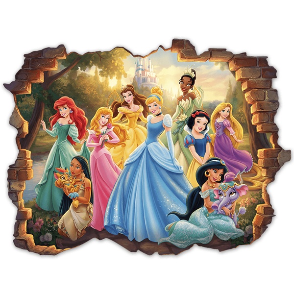 Stickers for Kids: Wall Break Fairytale Princesses