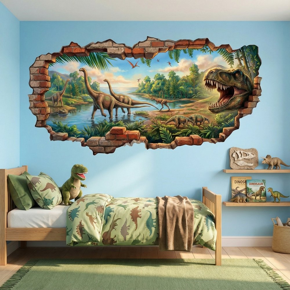 Stickers for Kids: Dinosaur World Wall Break