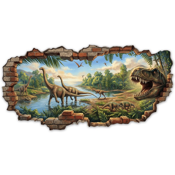 Stickers for Kids: Dinosaur World Wall Break