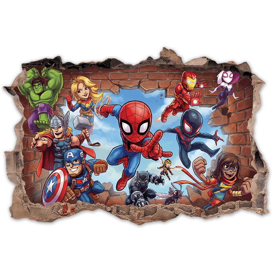 Stickers for Kids: Marvel Super Heroes Wall Break