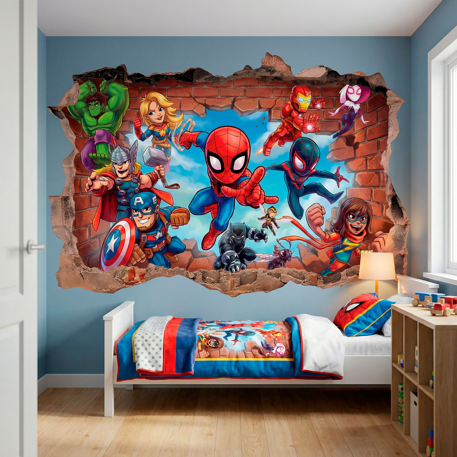 Stickers for Kids: Marvel Super Heroes Wall Break