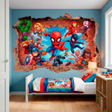 Stickers for Kids: Marvel Super Heroes Wall Break 3