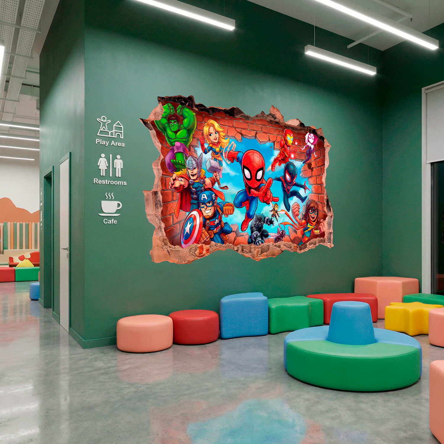 Stickers for Kids: Marvel Super Heroes Wall Break