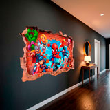 Stickers for Kids: Marvel Super Heroes Wall Break 14