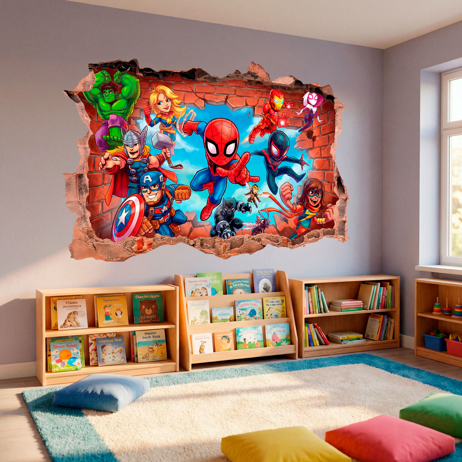 Stickers for Kids: Marvel Super Heroes Wall Break