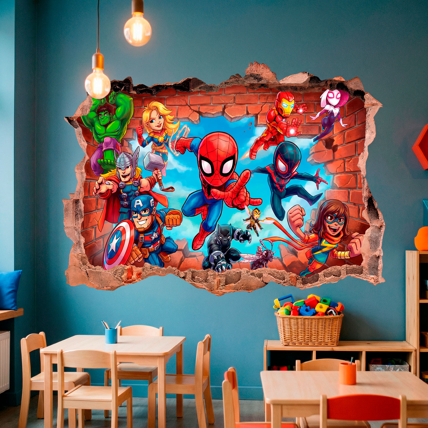 Stickers for Kids: Marvel Super Heroes Wall Break