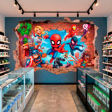 Stickers for Kids: Marvel Super Heroes Wall Break 5