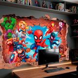 Stickers for Kids: Marvel Super Heroes Wall Break 6