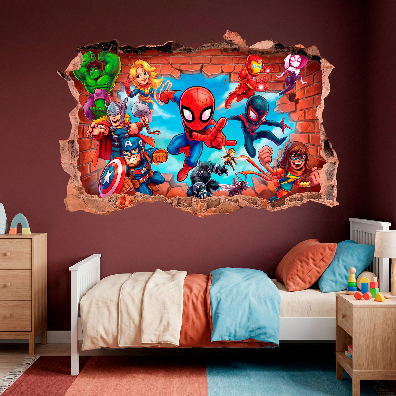 Stickers for Kids: Marvel Super Heroes Wall Break