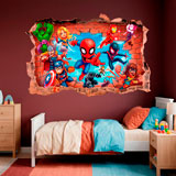 Stickers for Kids: Marvel Super Heroes Wall Break 8