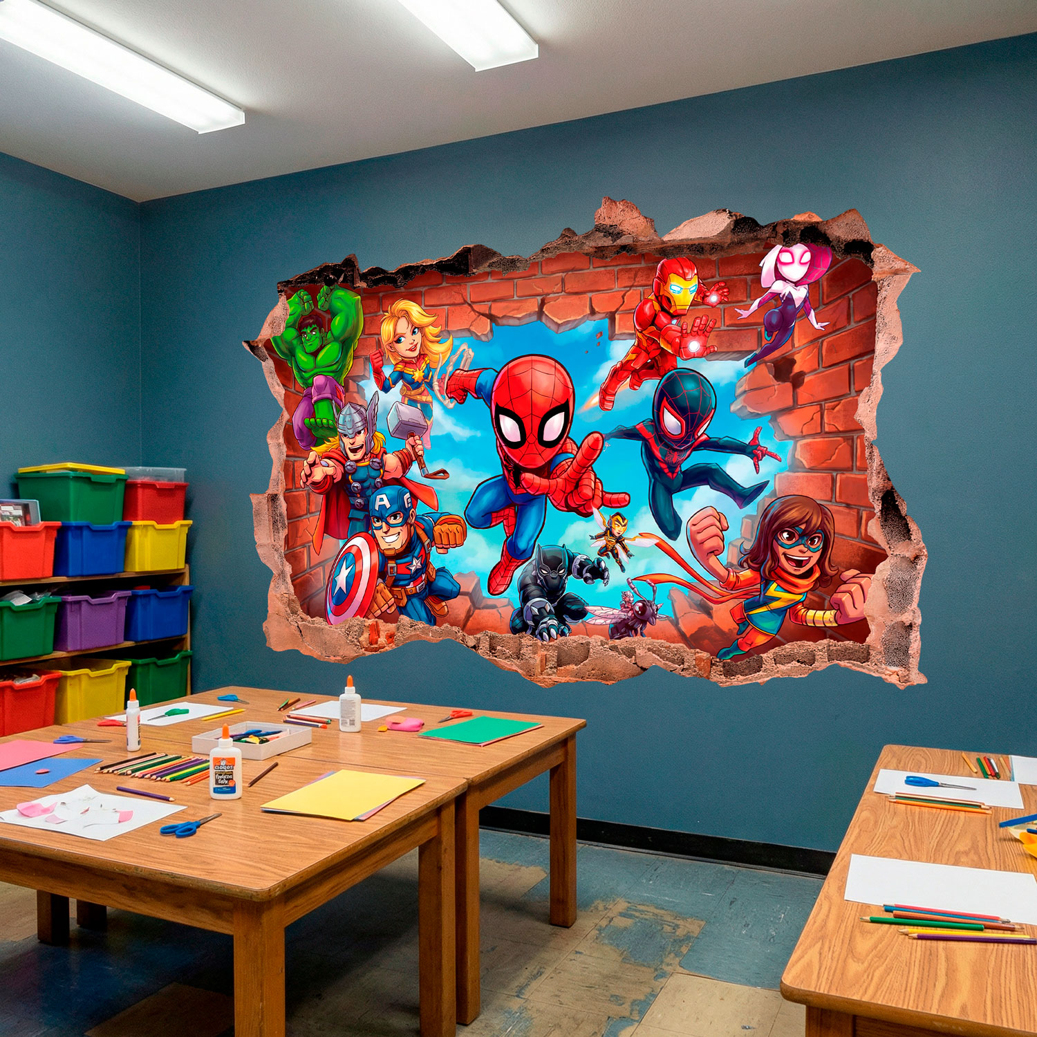 Stickers for Kids: Marvel Super Heroes Wall Break